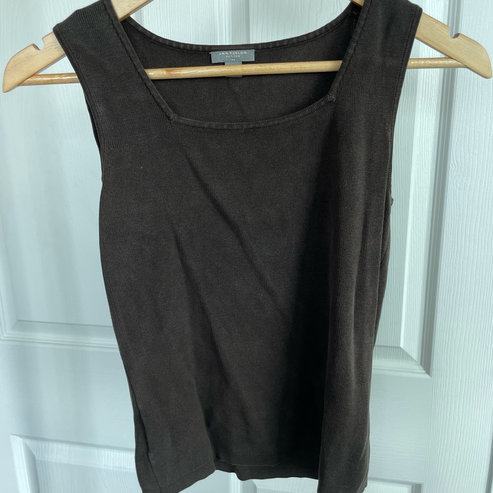 Brown tank top